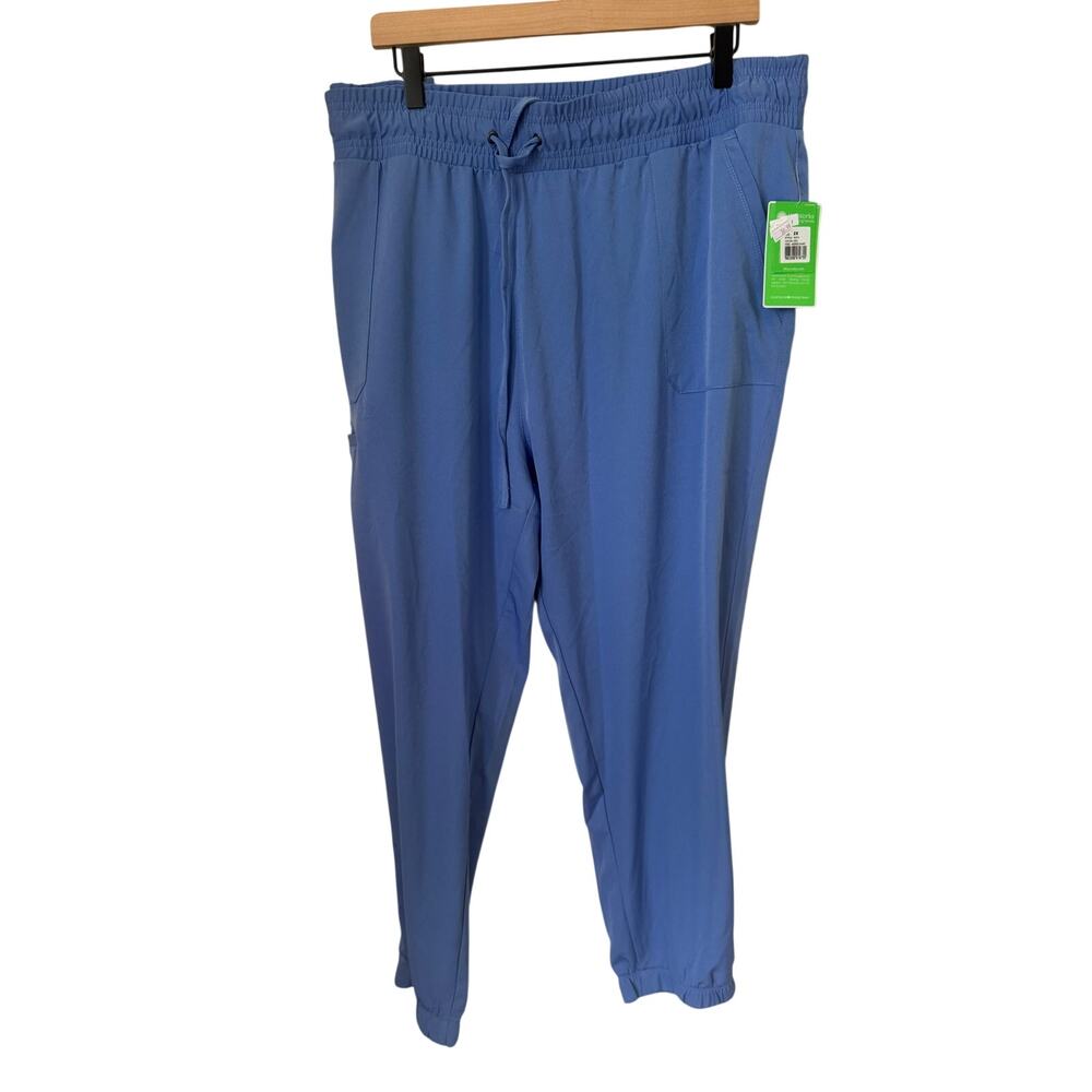 NWT HH Works Healing Hands Renee Scrub Pants Ceil Blue 2X Jogger